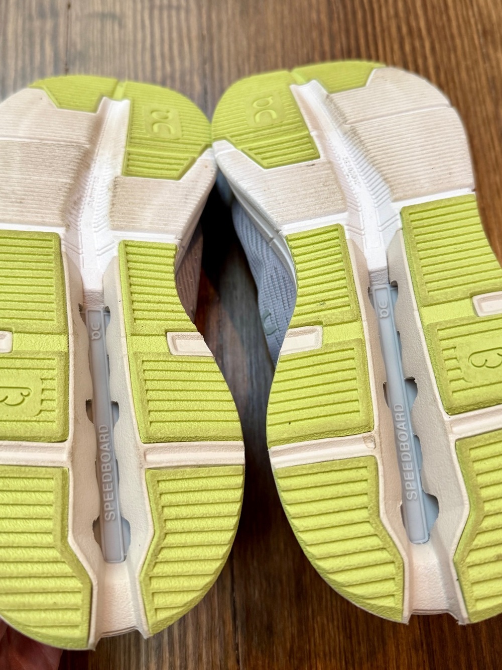 On Cloud Cloudnova Flux Women's Sneakers Gray Lavender Yellow Running Shoe Sz 7 - Picture 7 of 9